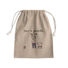 suz🐼@ぱんだのたぬきがかわいそうきんちゃく Mini Drawstring Bag