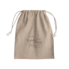 もん太郎 & もん助  銭湯サウナ生活♨️のもん太郎 と もん助 Mini Drawstring Bag