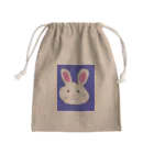 でおきしりぼ子の実験室のてがきうさぎ Mini Drawstring Bag