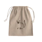 喫茶・シャム猫のすりガラス越しのシャム猫 Mini Drawstring Bag