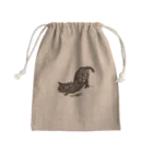 FUJIZUGA shop by J.F.Kooyaの黒猫 Mini Drawstring Bag