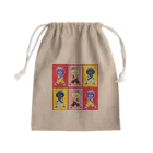 ぴぃまんの、たぶんお店のぴぃまんのたぶんカッパの2段重ね Mini Drawstring Bag