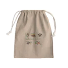 ちゅんTのガラパゴス諸島の仲間たち Mini Drawstring Bag