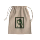 ミュージアムショップトーキョー/museum shop TOKYOのヨハネス•フェルメール　真珠の耳飾りの少女　シルエット版 Mini Drawstring Bag