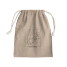 YamamoriMeidoの寝ているトイプードル Mini Drawstring Bag