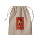 YS VINTAGE WORKSのチェコ　プラハ動物園　ラクダ Mini Drawstring Bag