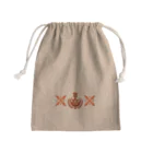 AsasoraCyan's Shopの【麻空シアン】ロゴマーク入り巾着(赤) Mini Drawstring Bag