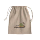 くいなの母のあおみおかたにし Mini Drawstring Bag