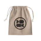 てょんぬショップの世紀末家紋「丸に核二発」 Mini Drawstring Bag