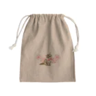 Ａｔｅｌｉｅｒ　Ｈｅｕｒｅｕｘの薔薇とチンチラゴールデン Mini Drawstring Bag