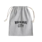 JIMOTOE Wear Local Japanの稚内市 WAKKANAI CITY Mini Drawstring Bag