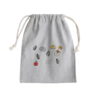 🧹ききのちりばめられた種とハム Mini Drawstring Bag