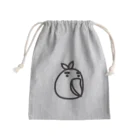 シールDEネームのハシビロコウのハッシー君 Mini Drawstring Bag