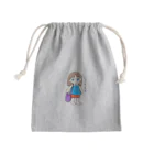 お絵描き家族の絵本屋さんのはるこず ちゃん Mini Drawstring Bag