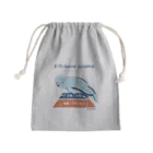 Kinkadesign うみのいきものカワイイShopのスナメリは食物連鎖の頂点 Mini Drawstring Bag