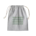 orange_honeyのチェック　緑 Mini Drawstring Bag