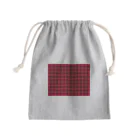 orange_honeyのチェック　赤2 Mini Drawstring Bag