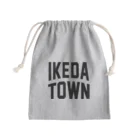 JIMOTOE Wear Local Japanの池田町 IKEDA TOWN Mini Drawstring Bag