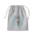 羊毛フェルトのMOFFU.（もっふ）のカワウソちゃん Mini Drawstring Bag