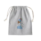 ほっこりのアイスたべるのアリ？ Mini Drawstring Bag