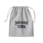 JIMOTOE Wear Local Japanの白石町 SHIRAISHI TOWN Mini Drawstring Bag