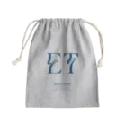 Egyptian TriangleのE T blue Mini Drawstring Bag