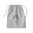 SUIMINグッズのお店のソーダアイスを意気揚々と運ぶねこ Mini Drawstring Bag