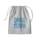JIMOTOE Wear Local Japanの遠賀町 ONGA TOWN Mini Drawstring Bag