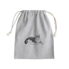 陽向のネクタイ猫ちゃん Mini Drawstring Bag