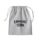 JIMOTOE Wear Local Japanの川崎町 KAWASAKI TOWN Mini Drawstring Bag