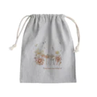 SU-KUの幸せな人生を！(オレンジ系) Mini Drawstring Bag