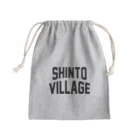 JIMOTOE Wear Local Japanの榛東村 SHINTO VILLAGE Mini Drawstring Bag