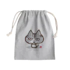 ふじもじ屋のふじもじにゃんず《サバトラゼブラちゃん》 Mini Drawstring Bag