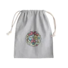 Cody the Lovebirdのクリスマスリース コザクラインコ、オカメインコ Chubby Bird Mini Drawstring Bag