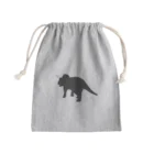 Innocent_Designのトリケラトプスのシルエット Mini Drawstring Bag