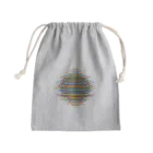 kimchinの重なり合った無数のカラフルでビビッドなリング Mini Drawstring Bag