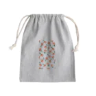 fune🛥のred flower  Mini Drawstring Bag
