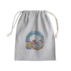 ムメモ／ムロヤママミのゆりかご-ブルー- Mini Drawstring Bag