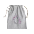 Kotetsu diary(SUZURI店)のラグドール×桜 Mini Drawstring Bag