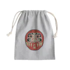 funny-boneの［赤］だるま 開運吉祥 達磨 Mini Drawstring Bag