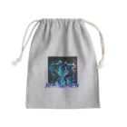 RATELの繊細なタッチで軽快なネオンブルーのヒップホップダンスバトルデザイン Mini Drawstring Bag