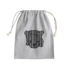 みつまめこshopのストライプ犬 Mini Drawstring Bag