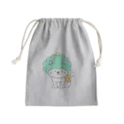 N.W.PIENIのもくもく頭の鬼猫さん Mini Drawstring Bag