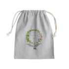 PALA's SHOP　cool、シュール、古風、和風、の幸福を運ぶ鳥「Just the way you are」 Mini Drawstring Bag