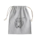 tribekoubouの虎白黒 Mini Drawstring Bag