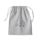 ぬんぬんの部屋のお散歩 〜モコと三つ編みちゃん〜 Mini Drawstring Bag