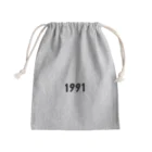 Born in 1991のBlack Mini Drawstring Bag