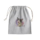 保護猫星人のお世話かかりの猫星人Gray Mini Drawstring Bag