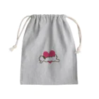 akipandashop◟꒰◍ ´꒳` ◍꒱◞のとろけふぃぐ一筆書きwithハート Mini Drawstring Bag