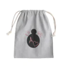 ハンドメイド髪飾り専門店・ふうりんroomのお団子ヘア　イニシャルA Mini Drawstring Bag